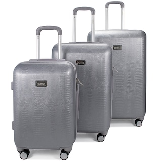 Foto 6 | Juego Expandible Luggage Badgley Mischka De Piel De Serpiente De 3 Piezas - Venta Internacional.