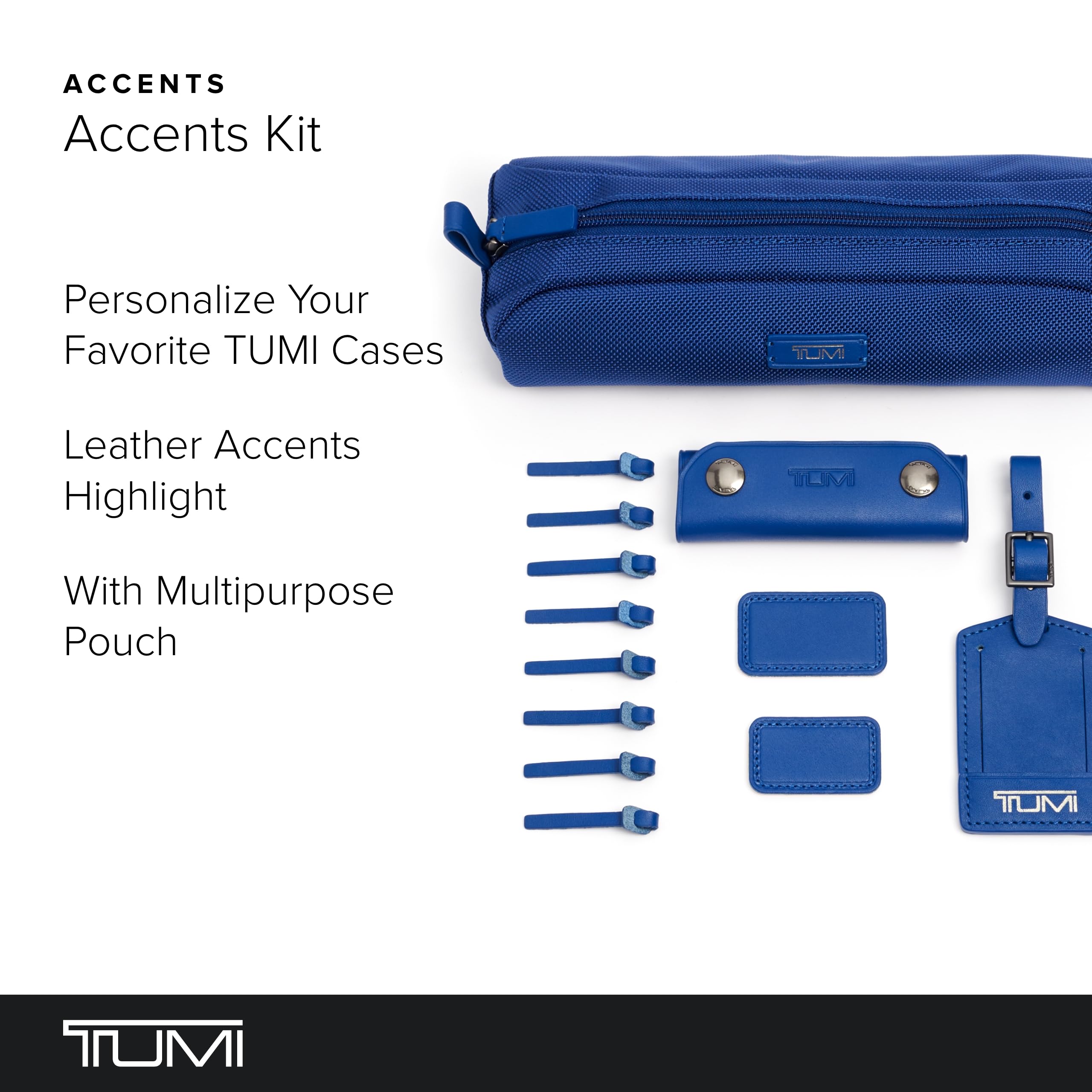 Foto 2 | Kit De Accesorios De Viaje Tumi Accents Con Parches De Piel Con Monogramas - Venta Internacional.