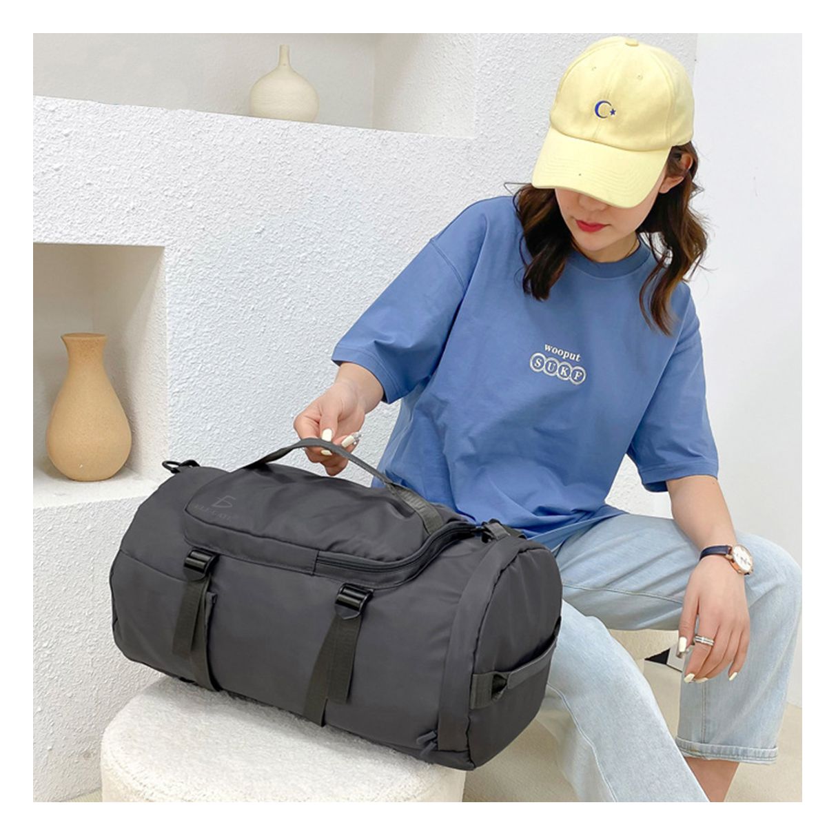 Foto 2 | Mochila Impermeable De Viaje Con Compartimento Para Zapatos