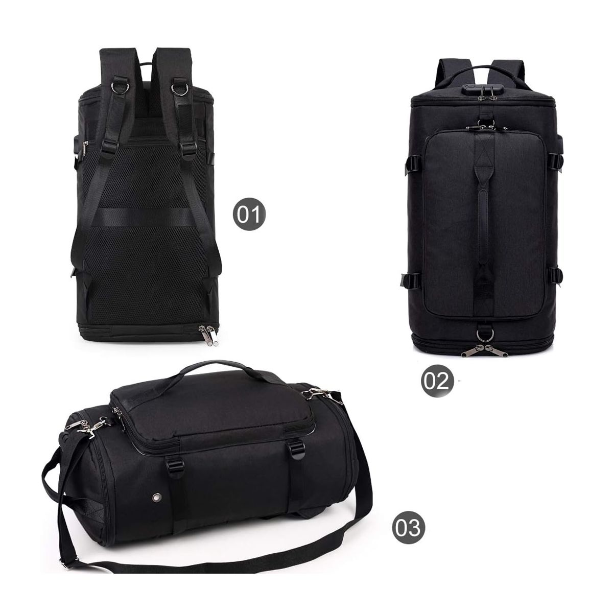 Foto 4 | Mochila Impermeable De Viaje Con Compartimento Para Zapatos