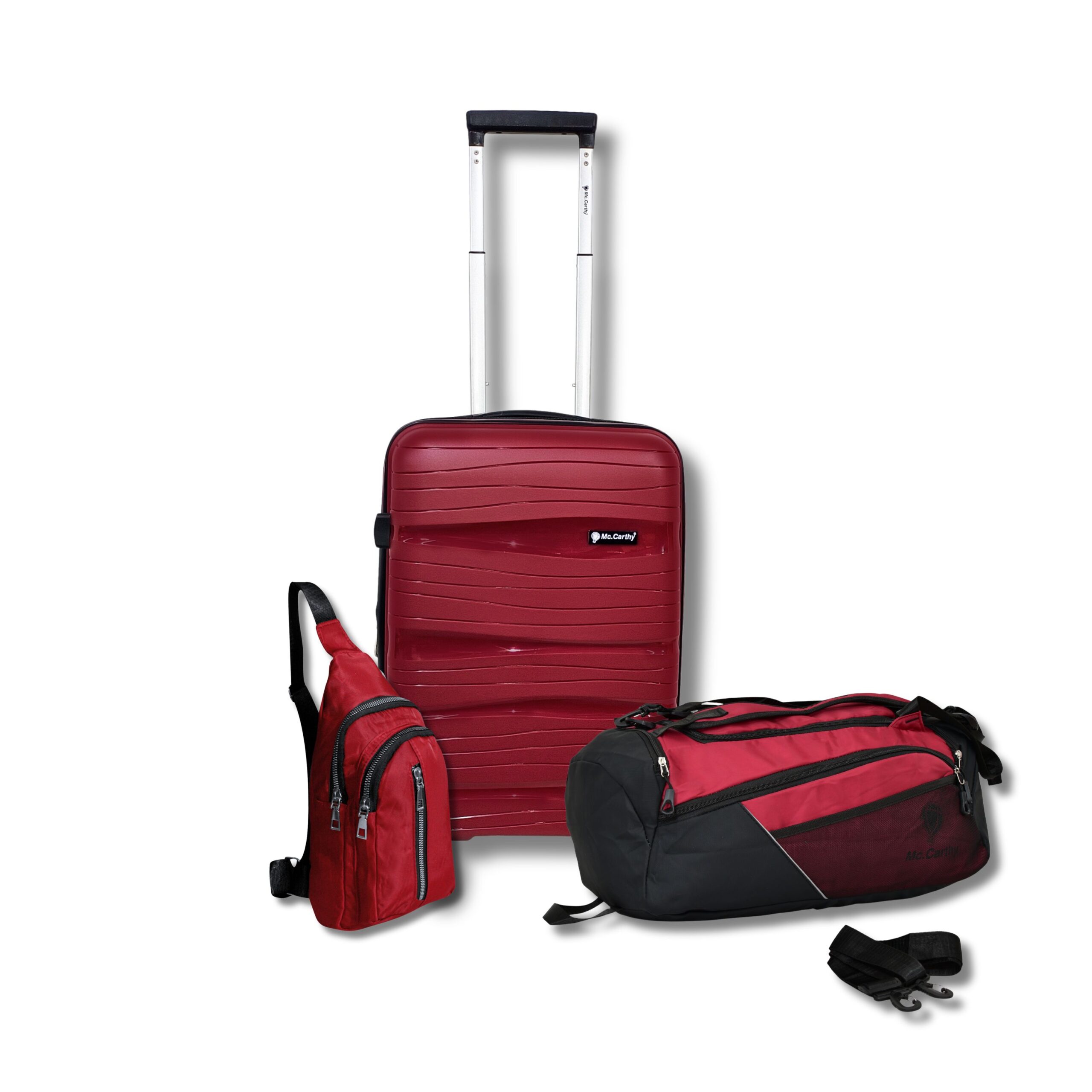 Combo De Viaje Mccarthy  Modelo Combo Storm Rojo