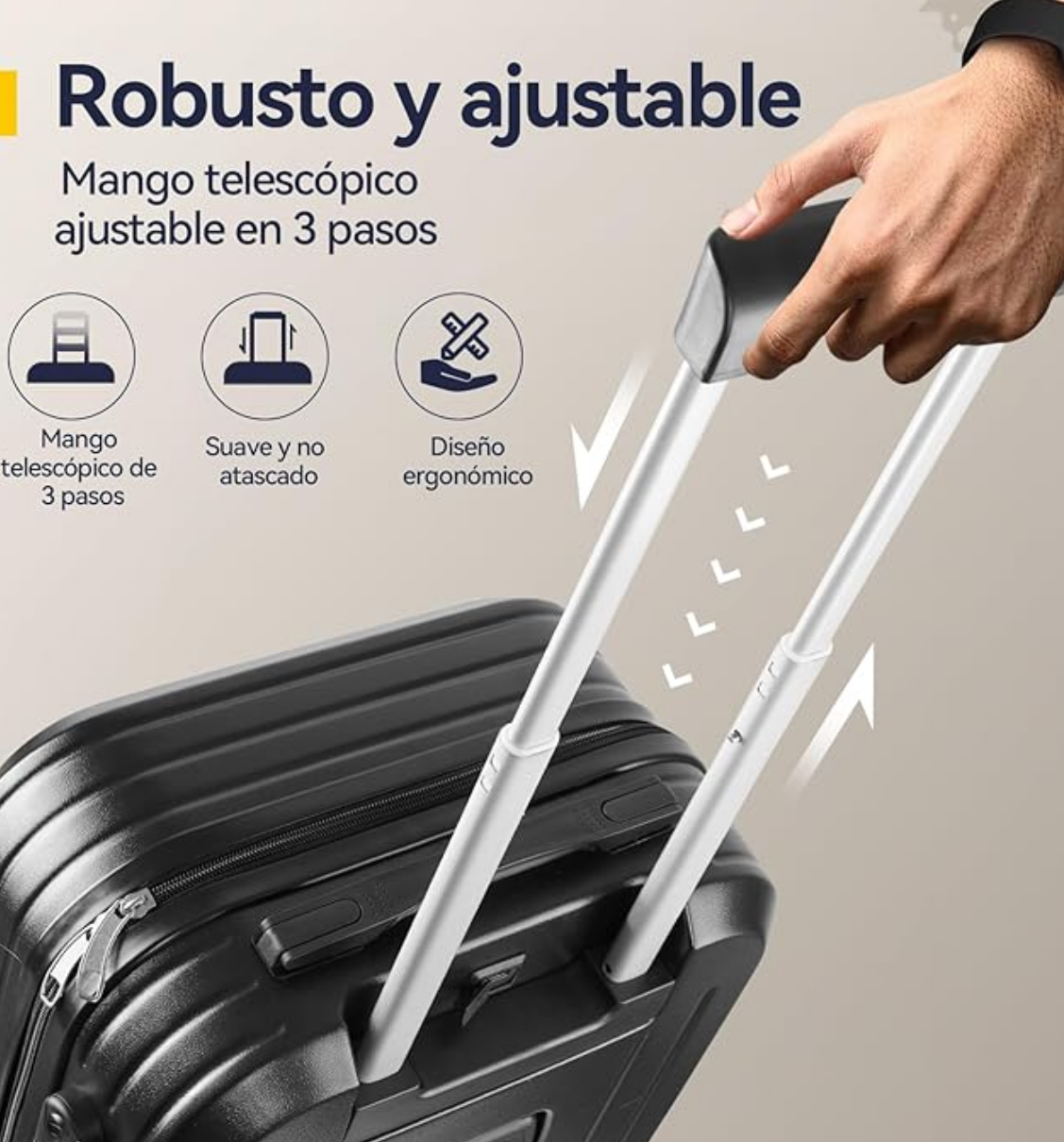 Foto 5 pulgar | Maletas De Viaje, 20'' Y 14'', Juego De Equipaje Con Portavasos, Usb Puerto De Carga Y Práctico Gancho, Ruedas G