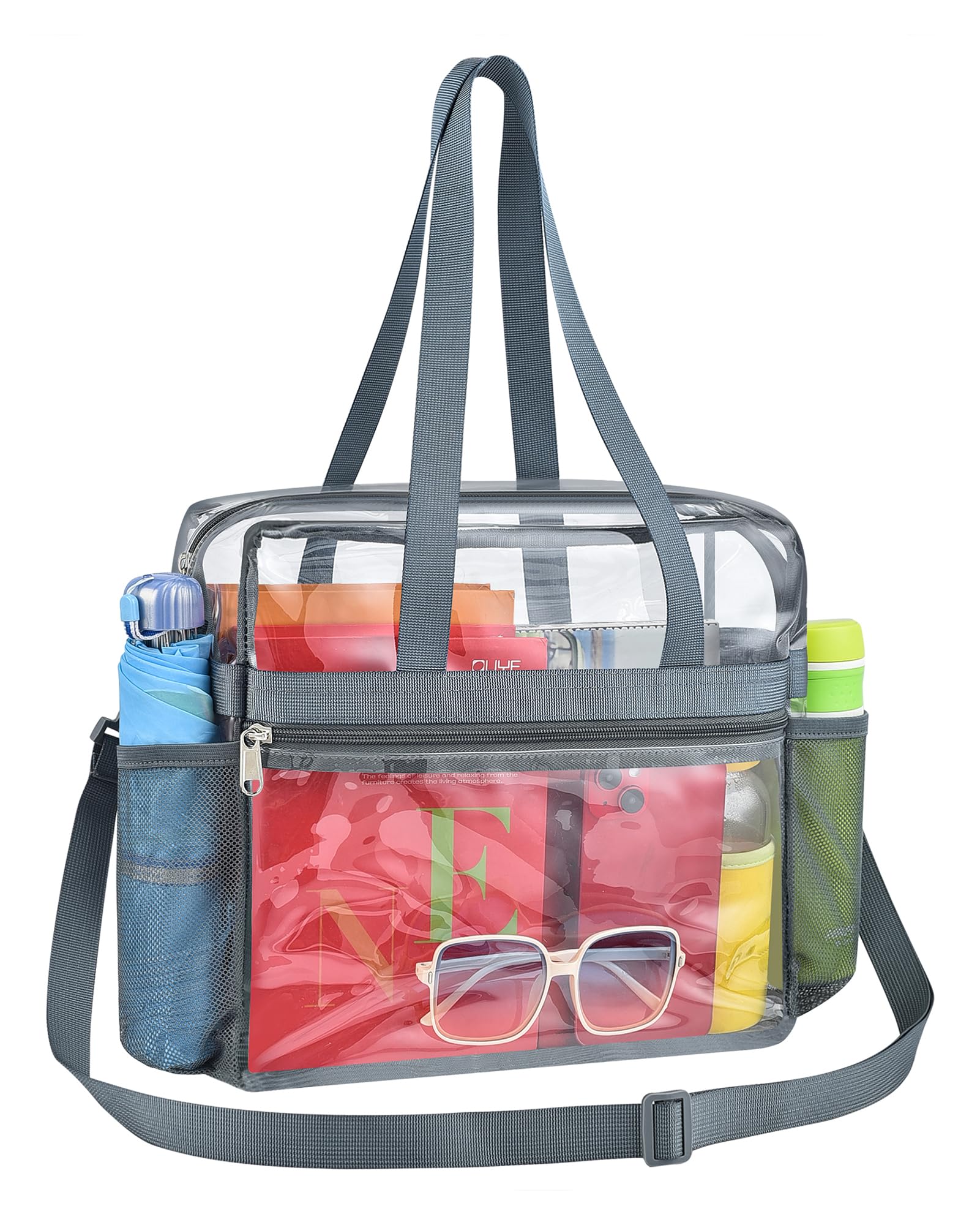 Foto 1 | Bolsa Transparente Paxiland Stadium Events 30 X 15 X 30 Cm, Color Gris Transparente - Venta Internacional.