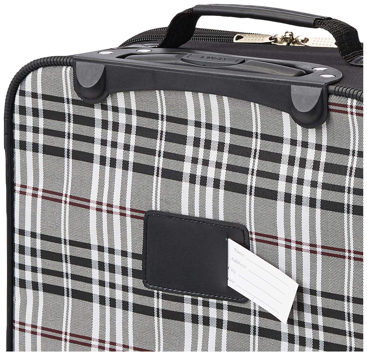 Foto 4 | Juego De Equipaje Rockland Fashion Softside Upright De 2 Piezas Negro - Venta Internacional.