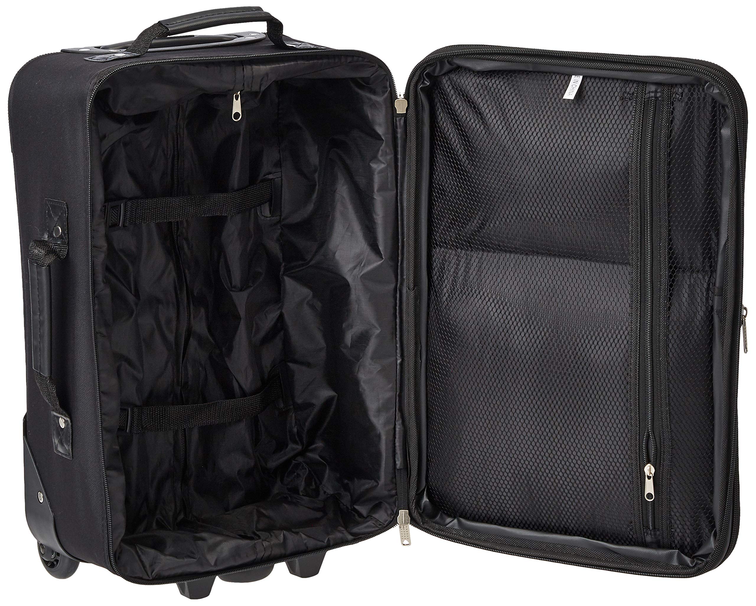 Foto 5 | Juego De Equipaje Rockland Fashion Softside Upright De 2 Piezas Negro - Venta Internacional.