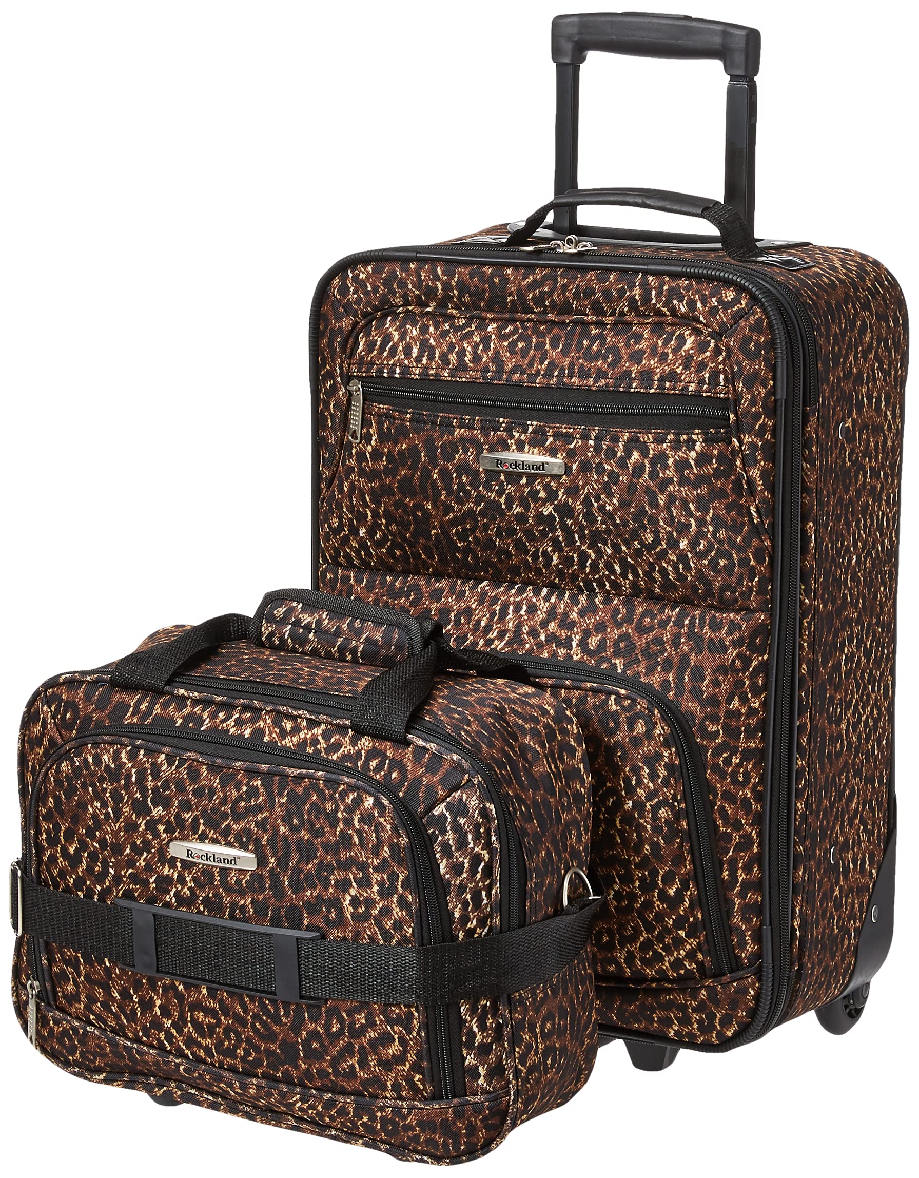 Foto 2 pulgar | Juego De Equipaje Rockland Fashion Softside Upright Leopard De 2 Piezas - Venta Internacional.