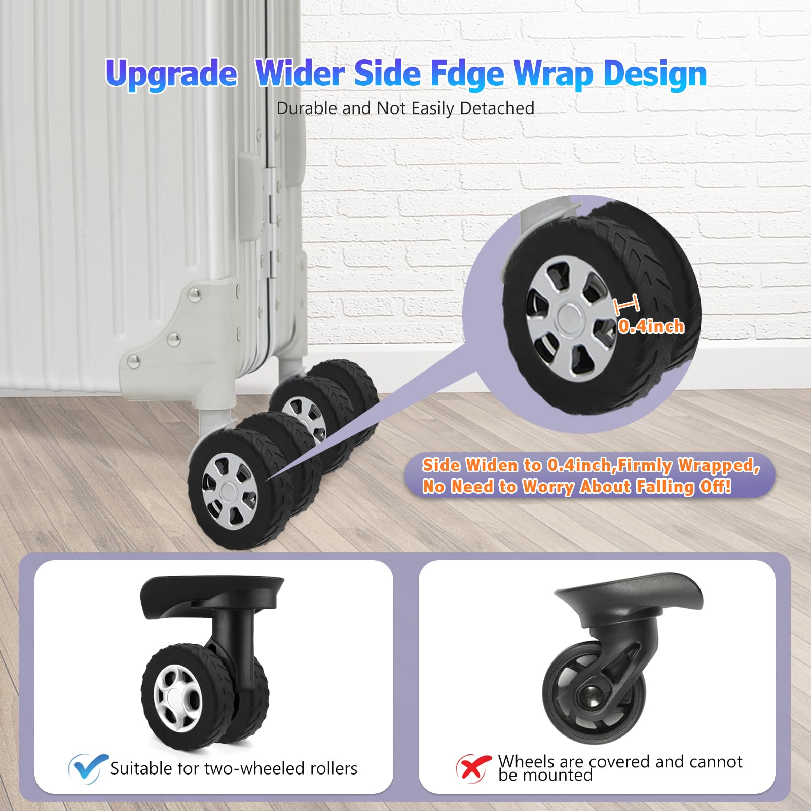 Foto 4 | Fundas De Equipaje De Silicona Umust Para Ruedas Giratorias De 5-6 Cm - Venta Internacional.