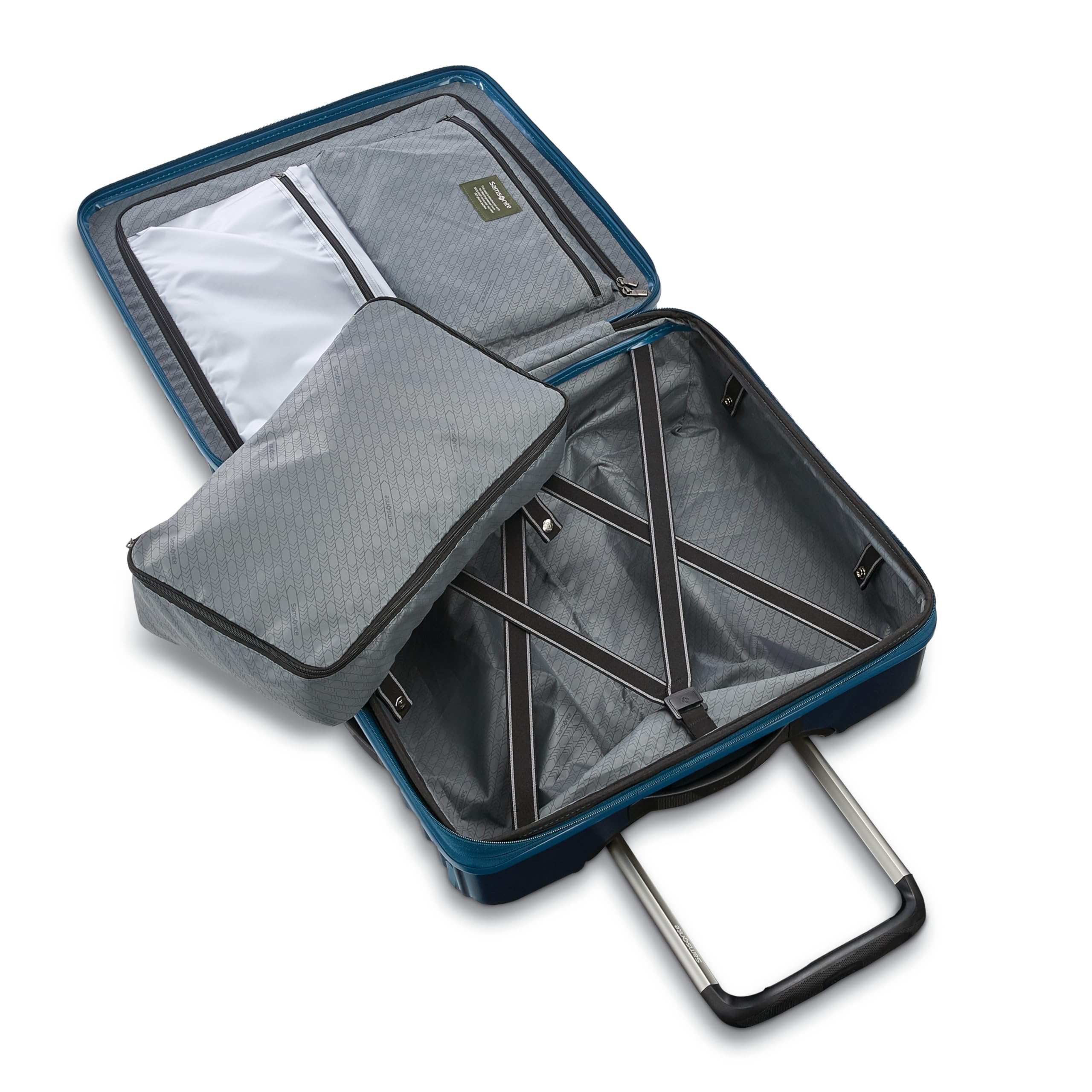 Foto 7 pulgar | Equipaje Samsonite Stryde 2, Lado Duro, Expandible, Color Verde Azulado Medio - Venta Internacional.