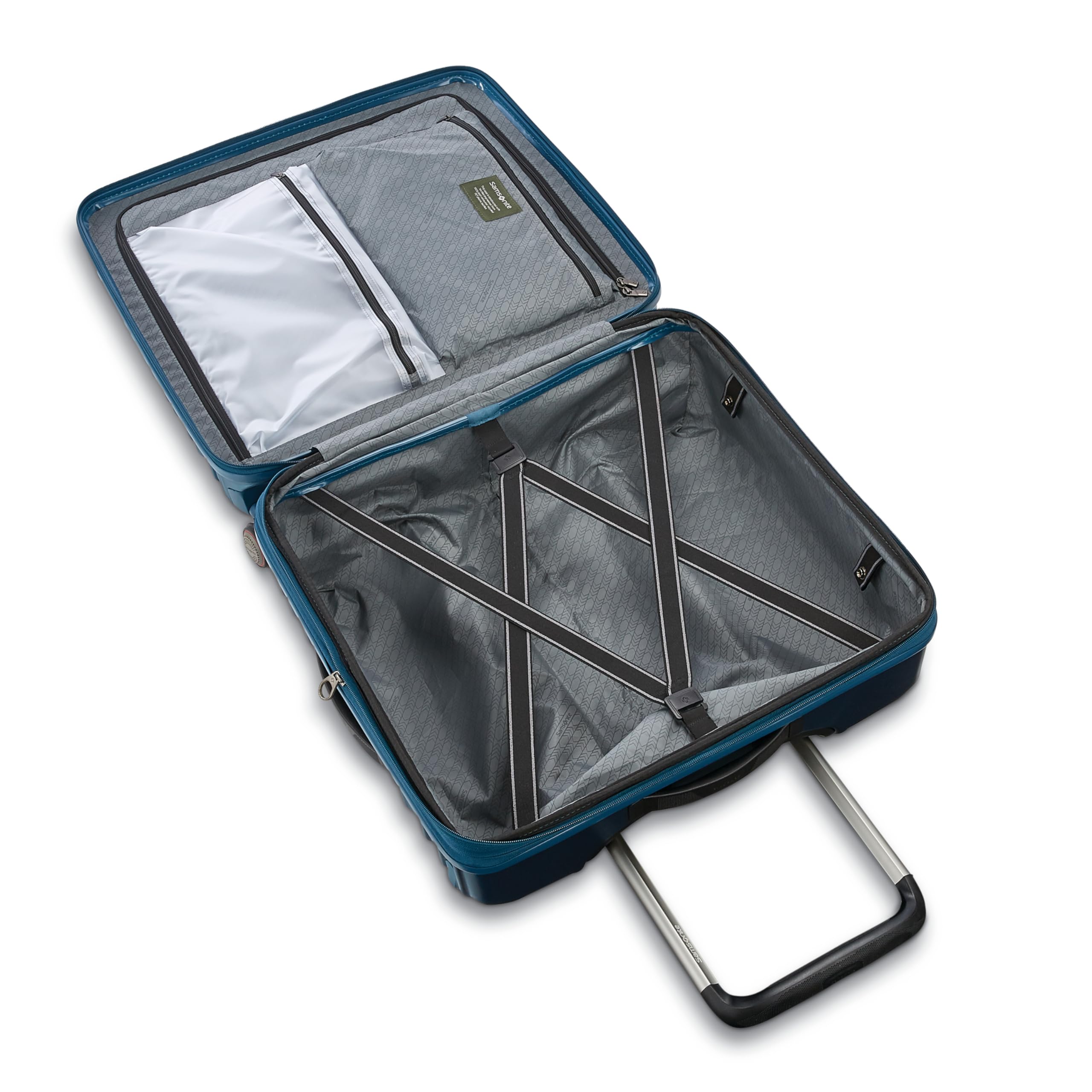 Foto 8 pulgar | Equipaje Samsonite Stryde 2, Lado Duro, Expandible, Color Verde Azulado Medio - Venta Internacional.