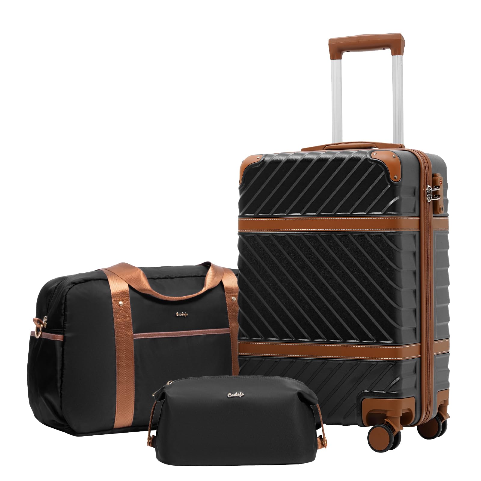 Set De Equipaje Coolife Pc Hardshell Con Ruedas Tsa Lock Spinner - Venta Internacional.