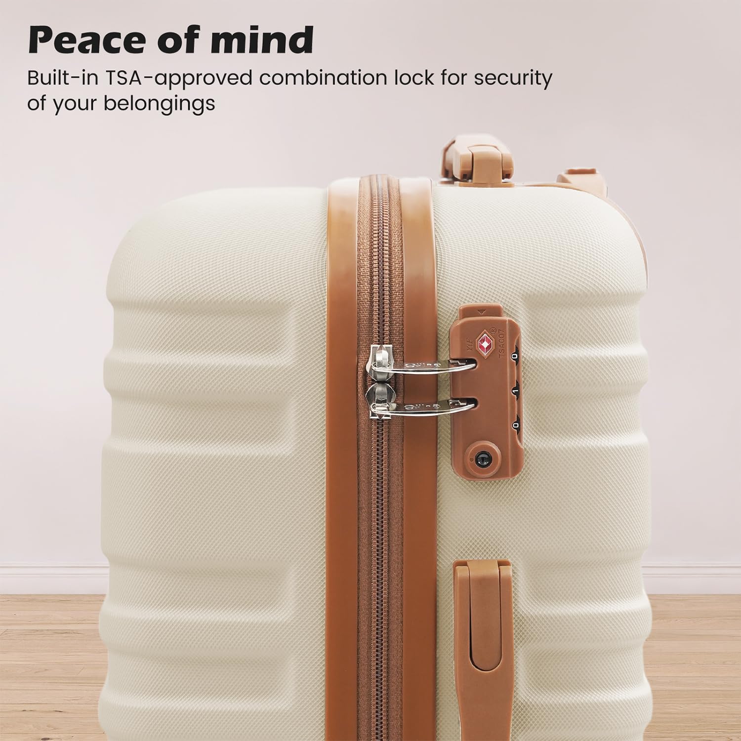 Foto 2 | Set De Equipaje Coolife De 3 Piezas Con Tapa Dura Y Cierre Tsa Spinner Wh - Venta Internacional.