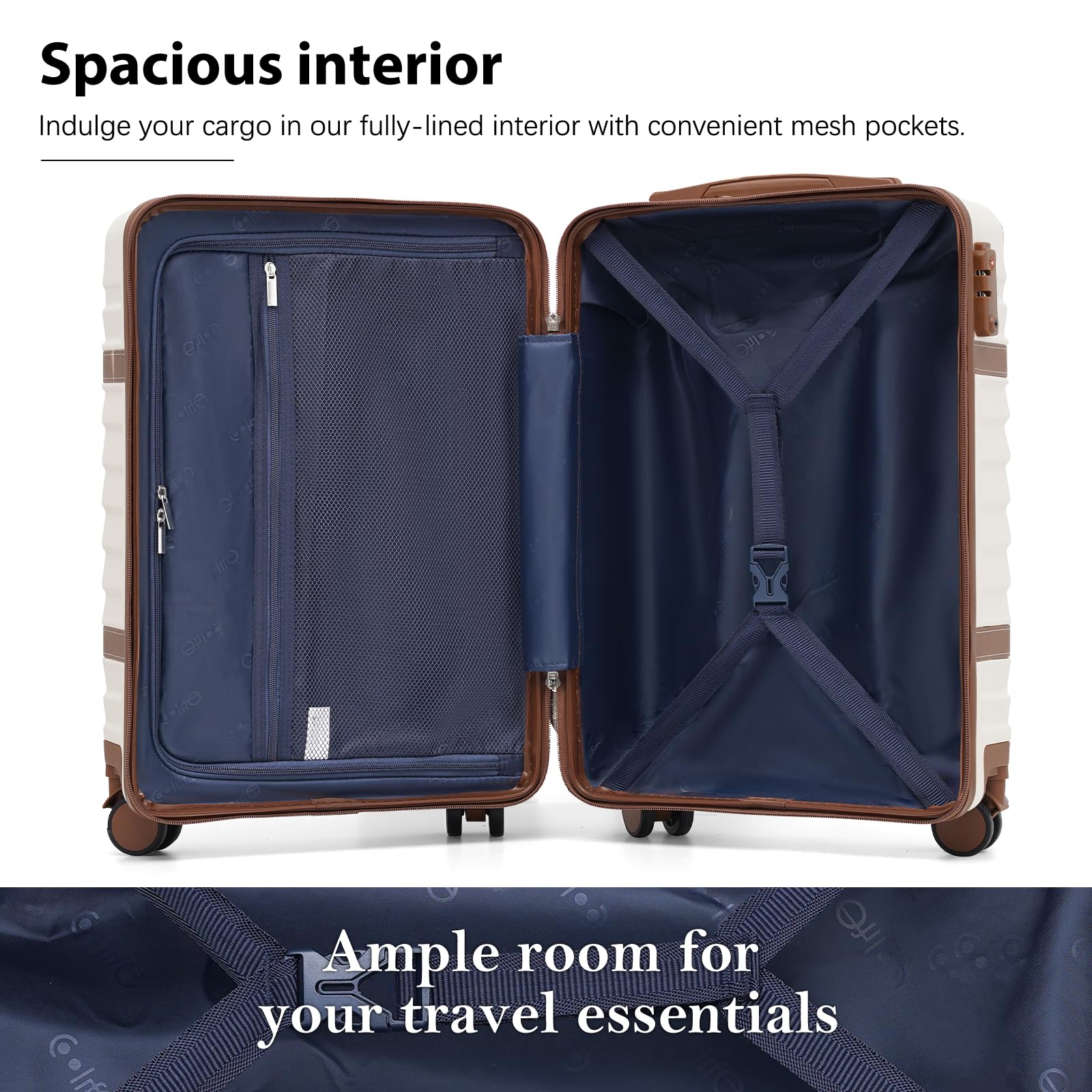 Foto 7 pulgar | Set De Equipaje Coolife Pc Hardshell Con Ruedas Tsa Lock Spinner - Venta Internacional.