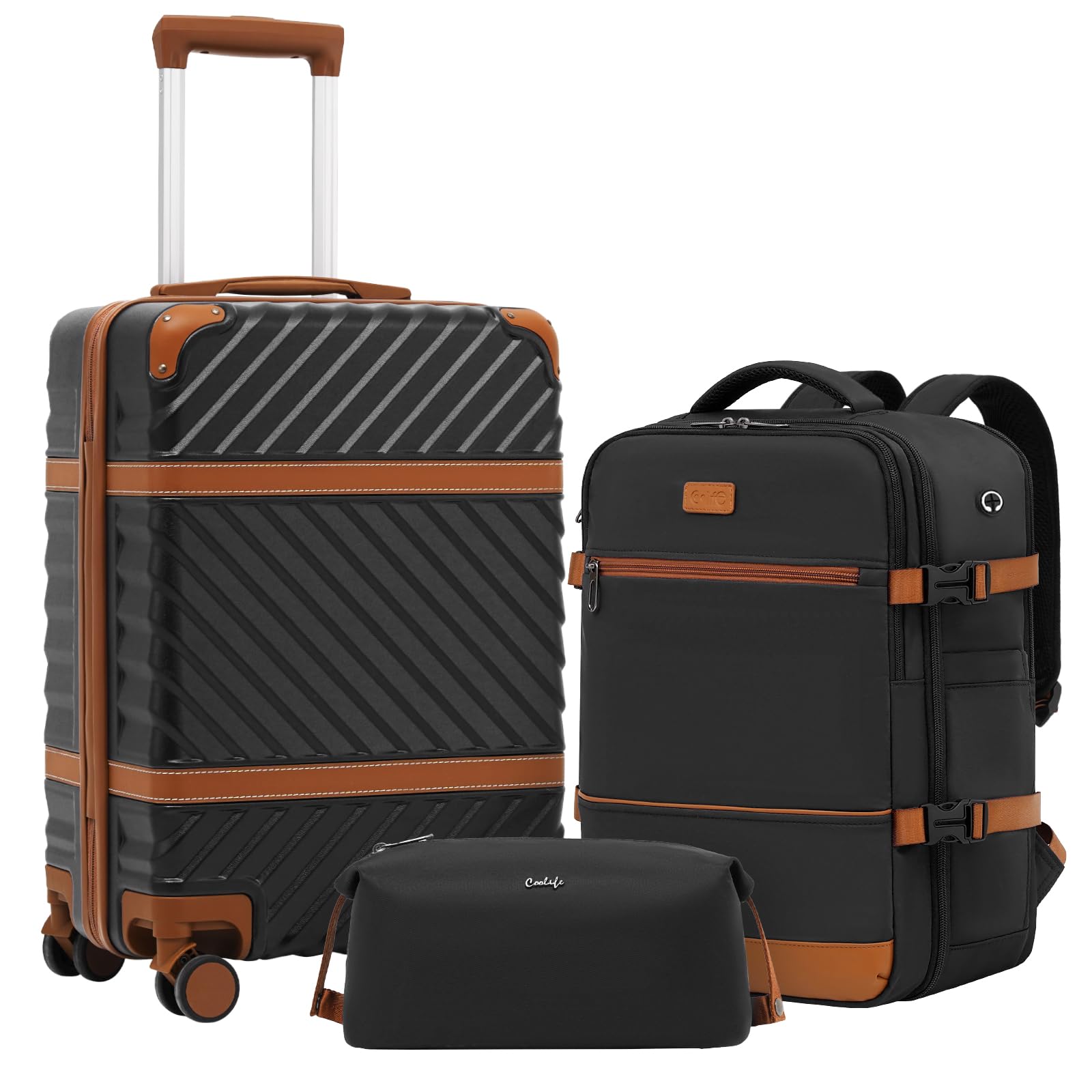 Foto 2 pulgar | Set De Equipaje Coolife Pc Hardshell Con Ruedas Tsa Lock Spinner - Venta Internacional.