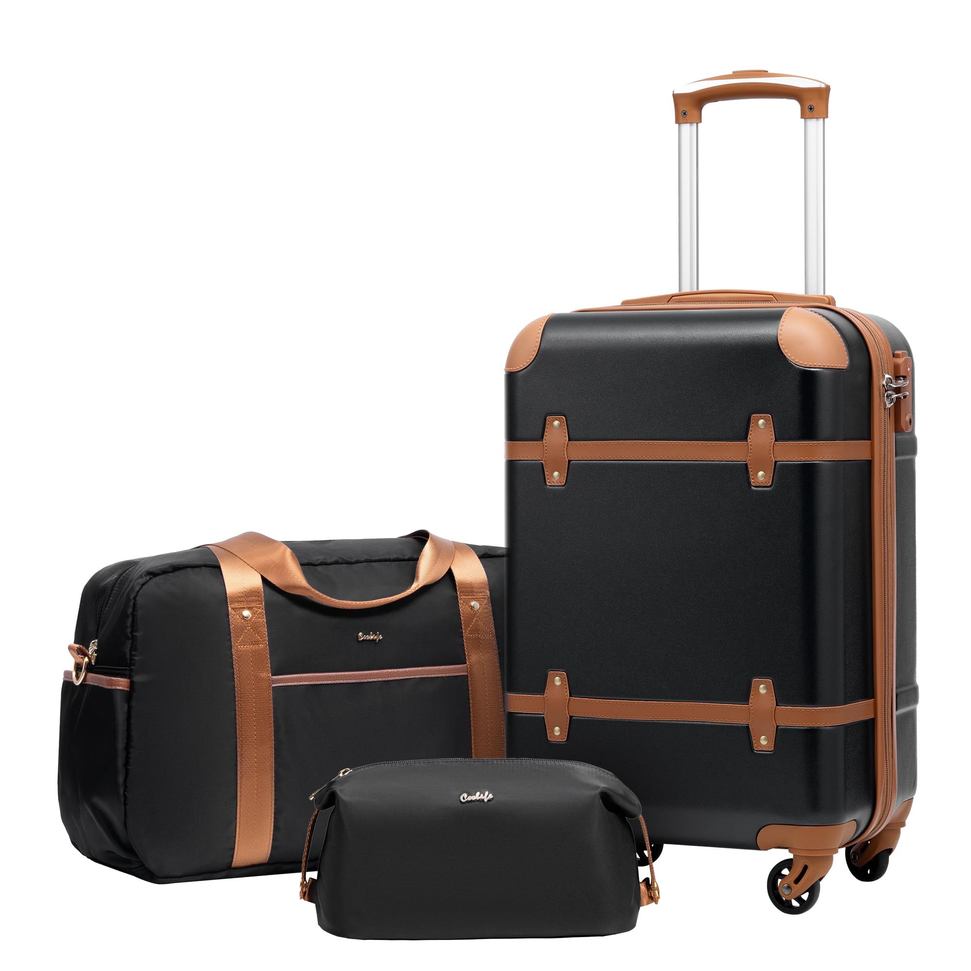 Set De Equipaje Coolife, Maleta De 3 Piezas, Policarbonato, Tapa Dura Con Cierre Tsa - Venta Internacional.