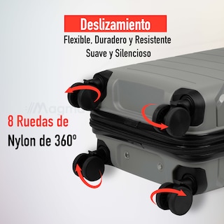 Foto 7 | Magma Life Maleta De Viaje De 10 Kg Star Carry On, Cierre Expandible Mayor Capacidad, Candado Tsa, Pp Alta Tecnol