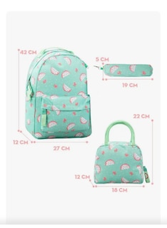 Foto 2 | Set De Mochila Escolar Niña 3 Piezas