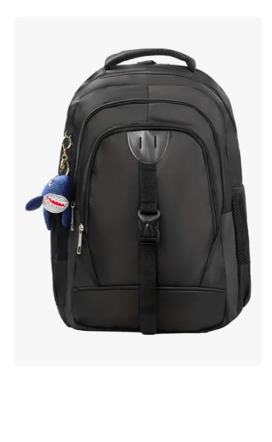Foto 1 | Mochila Escolar Y Llavero De Peluche De Tiburón