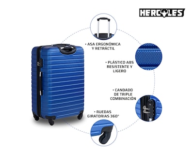 Foto 2 | Maleta Carry On Hercules Blue Bird Azul Cobalto 19''