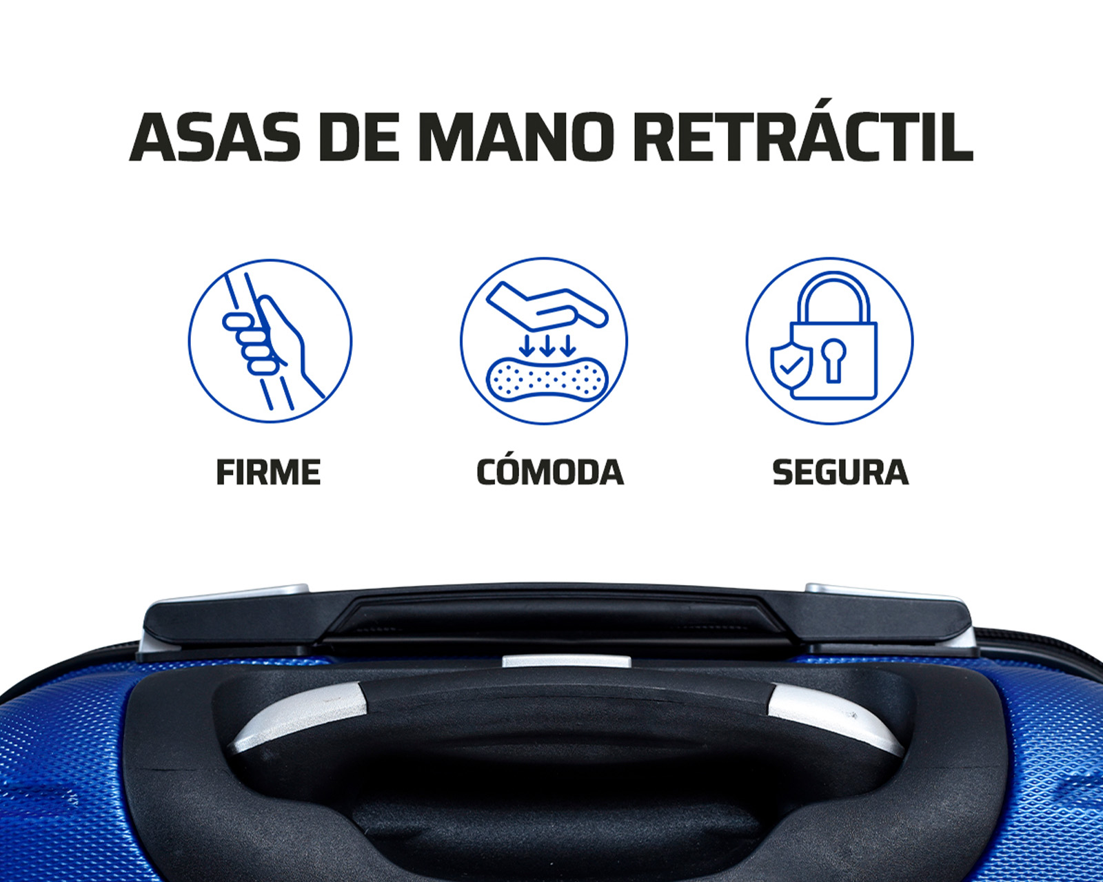 Foto 4 pulgar | Maleta Carry On Hercules Blue Bird Azul Cobalto 19''