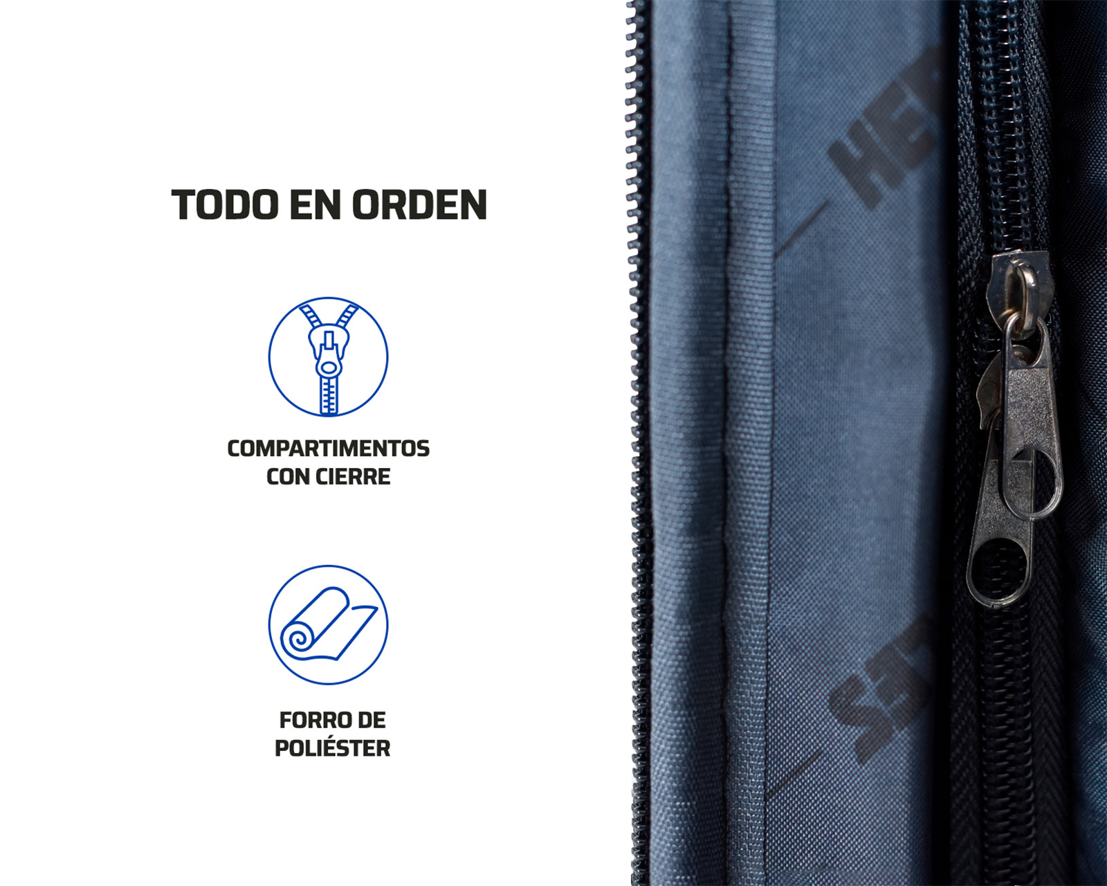 Foto 8 pulgar | Maleta Carry On Hercules Blue Bird Azul Cobalto 19''