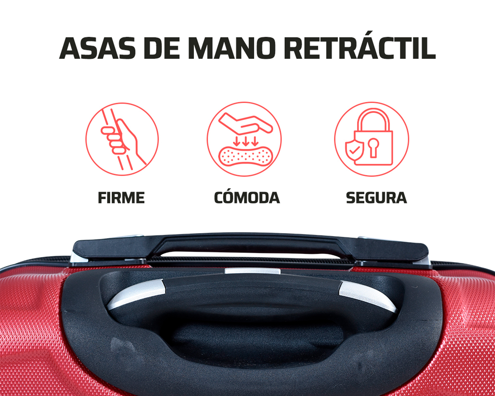 Foto 4 pulgar | Maleta Carry On Hercules Borgoña 21''