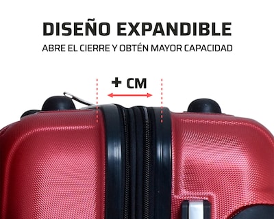 Foto 4 | Maleta Carry On Hercules Borgoña 21''