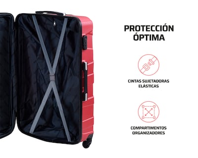 Foto 6 | Maleta Carry On Hercules Borgoña 21''