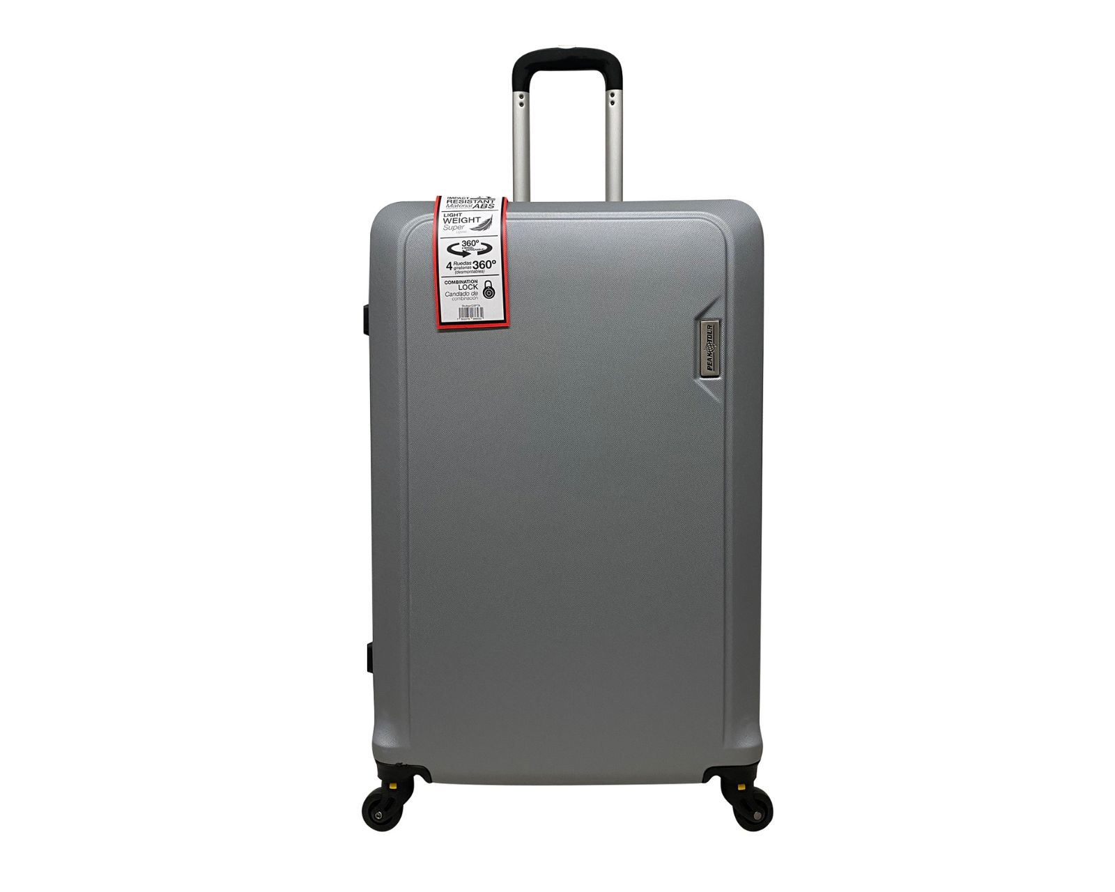 Maleta Vertical Peak Tour Stuttgart  Ruedas Desmontables 24'' color Plateado