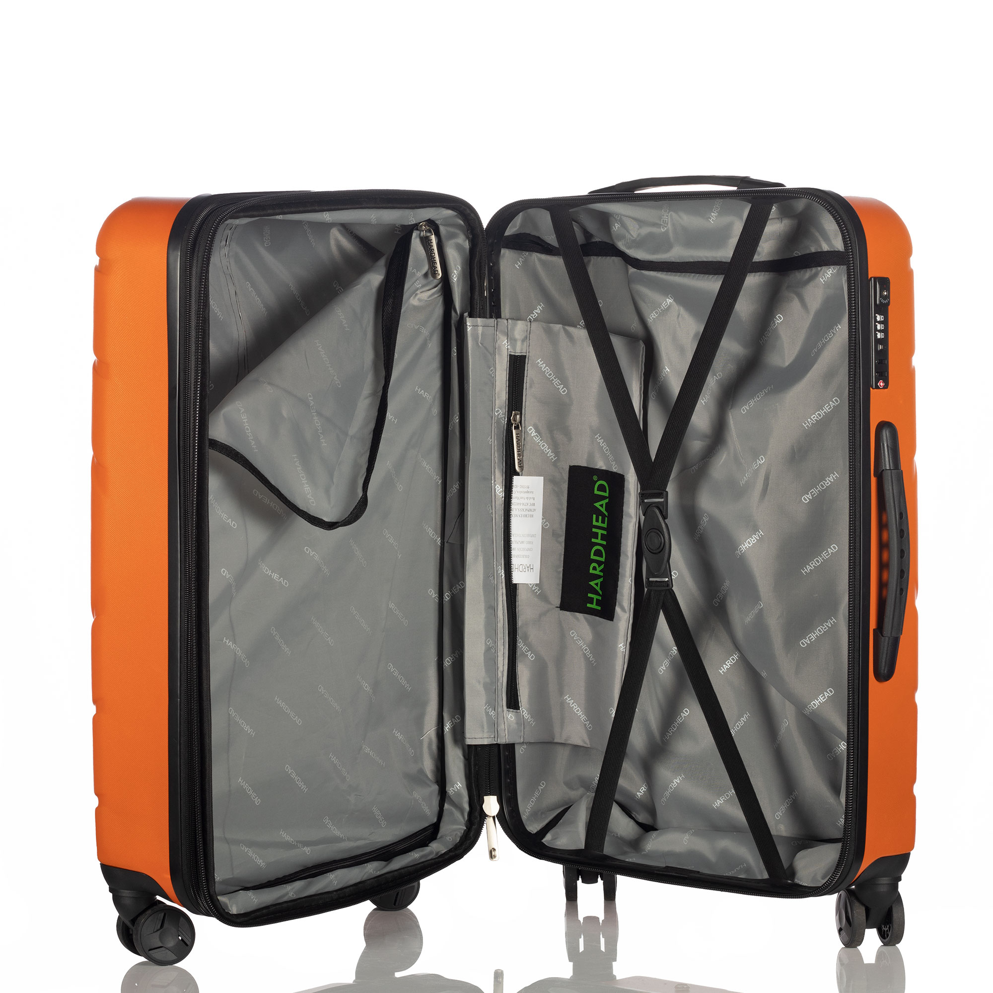 Foto 4 pulgar | Maleta de Viaje Hardhead ECO-0923 color Naranja Rígida 24'' Ruedas 360° con Candado