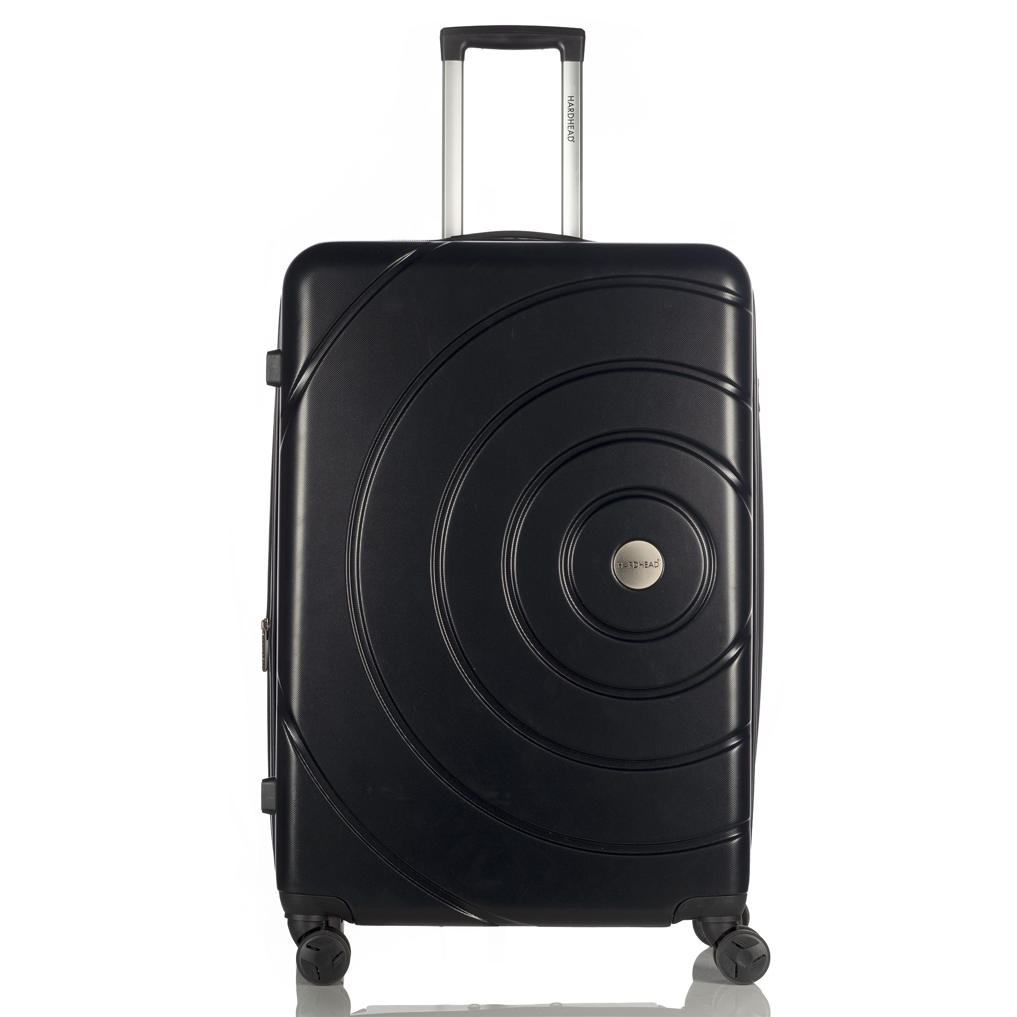 Maleta De Viaje Rígida 28'' Eco Ruedas 360° Con Candado Negra Hardhead