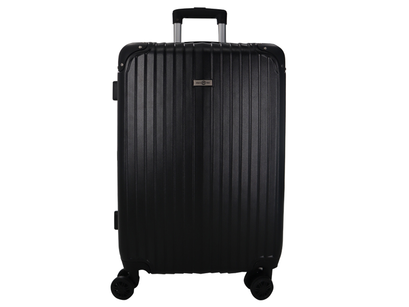 Maleta Genérica De Viaje Rígida 24 Pulgadas Ruedas 360 color Negro