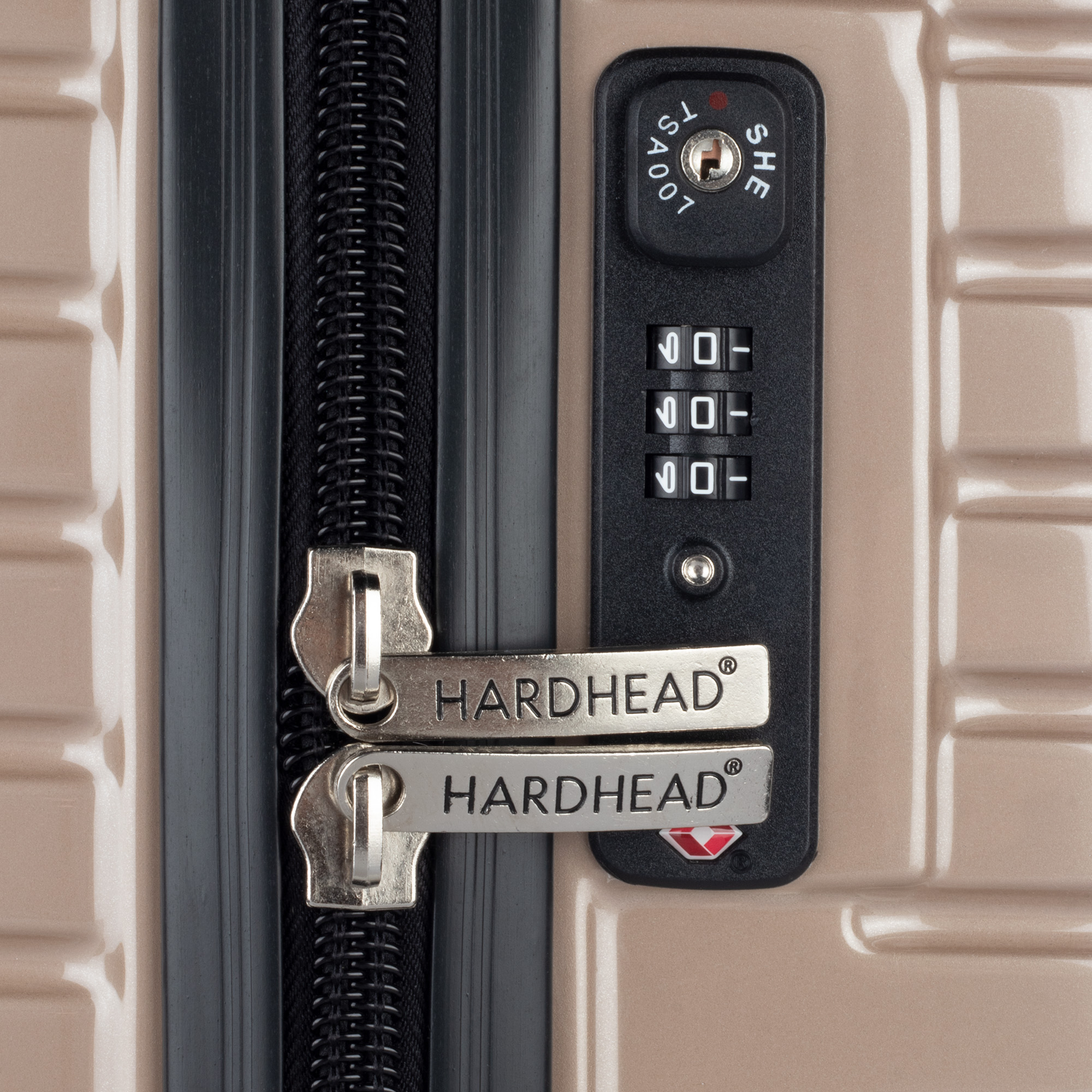 Foto 6 | Maleta de Viaje Hardhead Sara 1149 color Dorado Rígida Original Nueva 20 " con Candado y Cierre Expandible