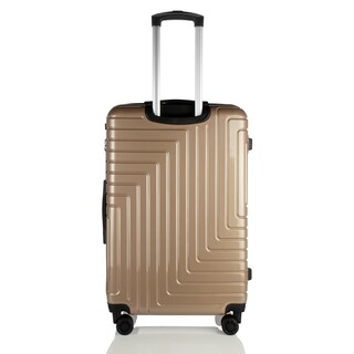 Foto 4 | Maleta de Viaje Hardhead Sara 1147 color Dorado Rígida Original Nueva 28 " con Candado y Cierre Expandible