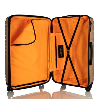 Foto 5 | Maleta de Viaje Hardhead Sara 1147 color Dorado Rígida Original Nueva 28 " con Candado y Cierre Expandible