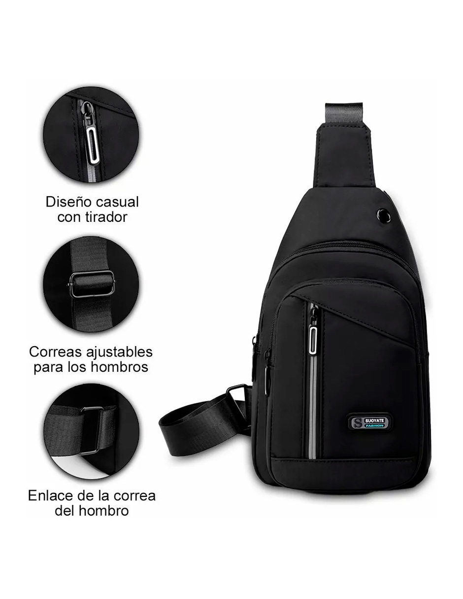 Foto 2 | Mochila Petukita Box Multifunción Cruzada Hombro / Pechera