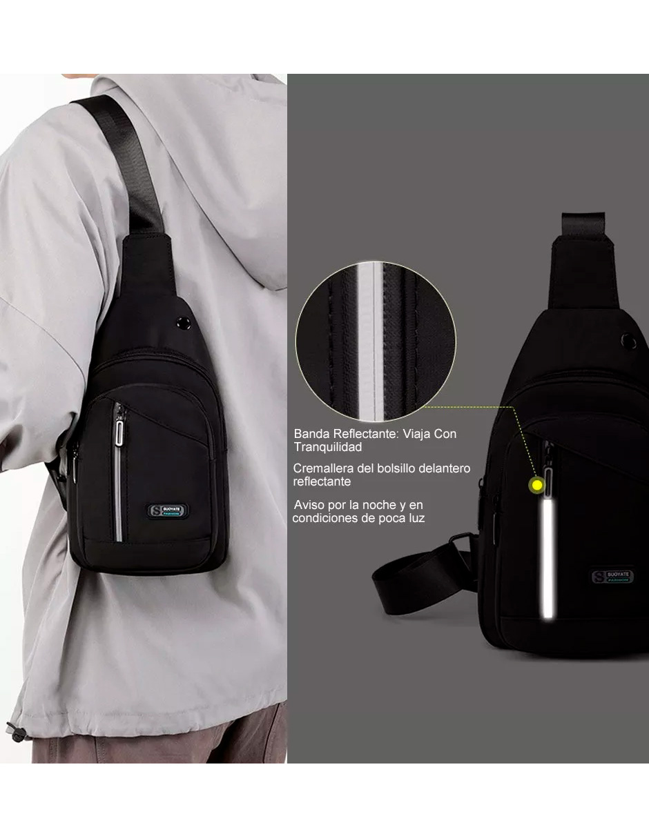 Foto 4 | Mochila Petukita Box Multifunción Cruzada Hombro / Pechera