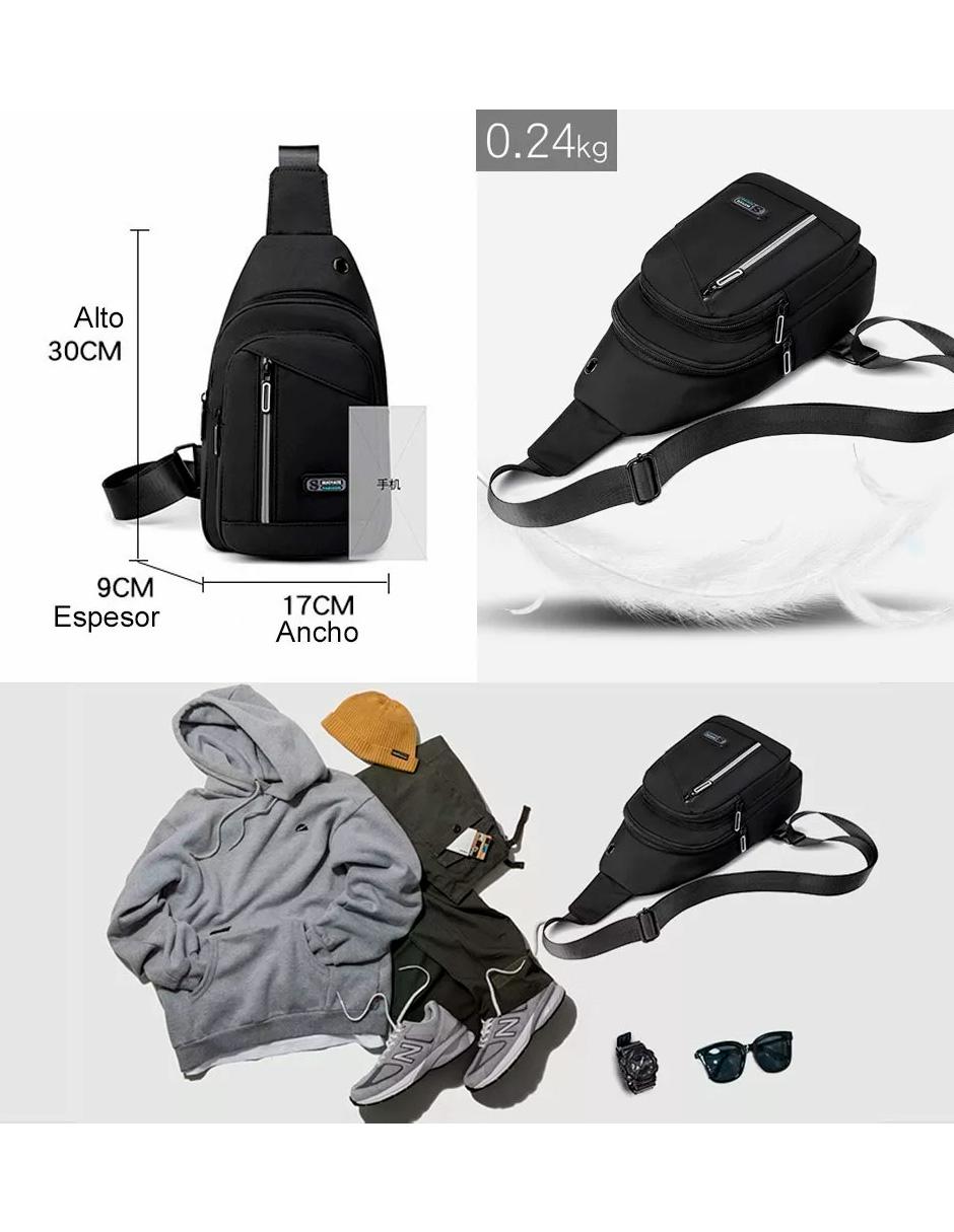 Foto 7 pulgar | Mochila Petukita Box Multifunción Cruzada Hombro / Pechera
