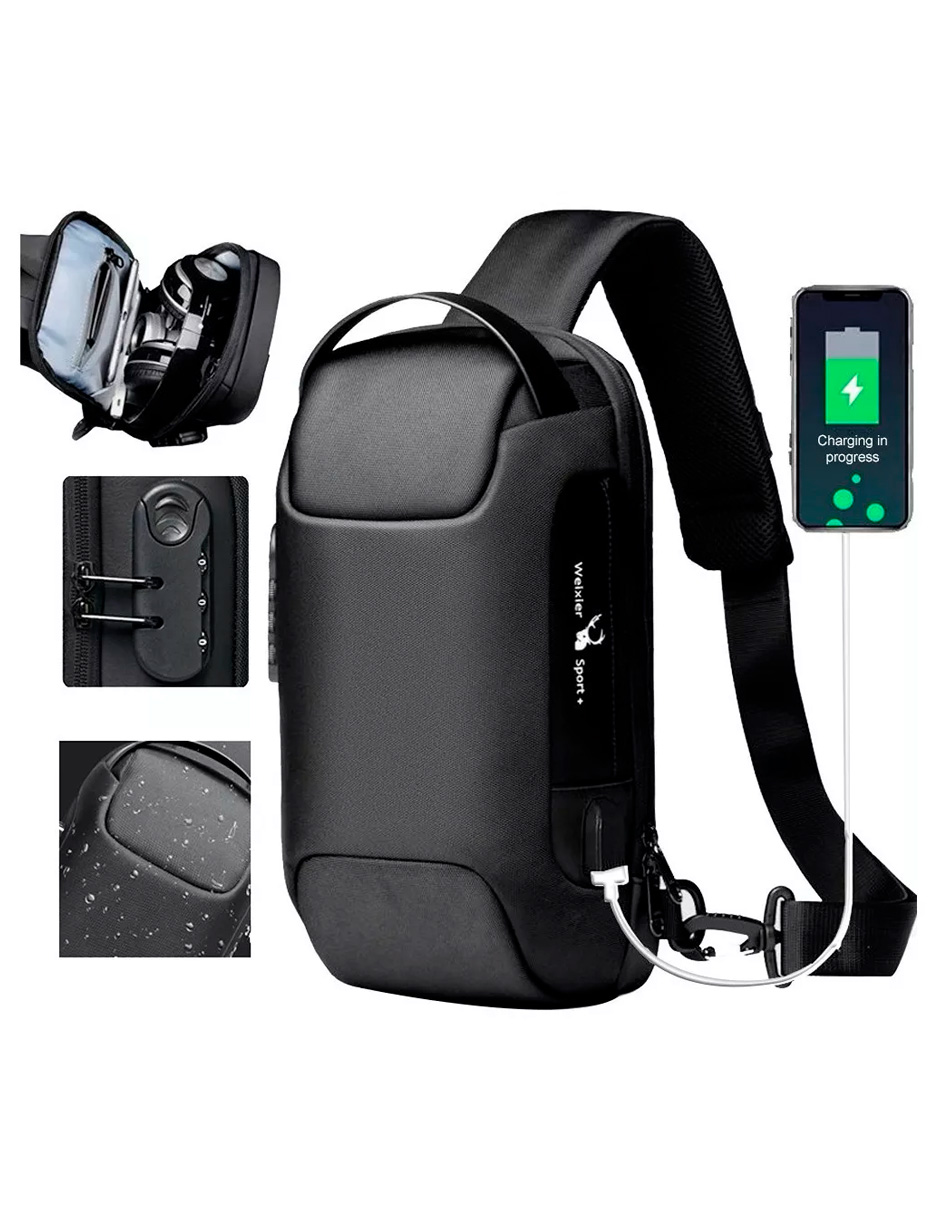 Foto 3 pulgar | Mochila Petukita Box Hts Pechera Con Puerto Para Usb Para Motocicleta
