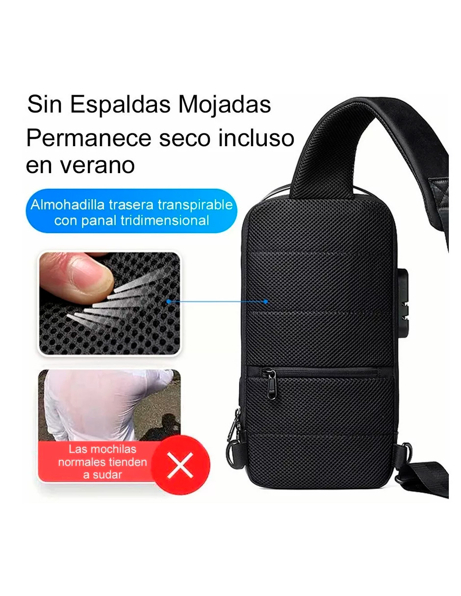 Foto 6 pulgar | Mochila Petukita Box Hts Pechera Con Puerto Para Usb Para Motocicleta
