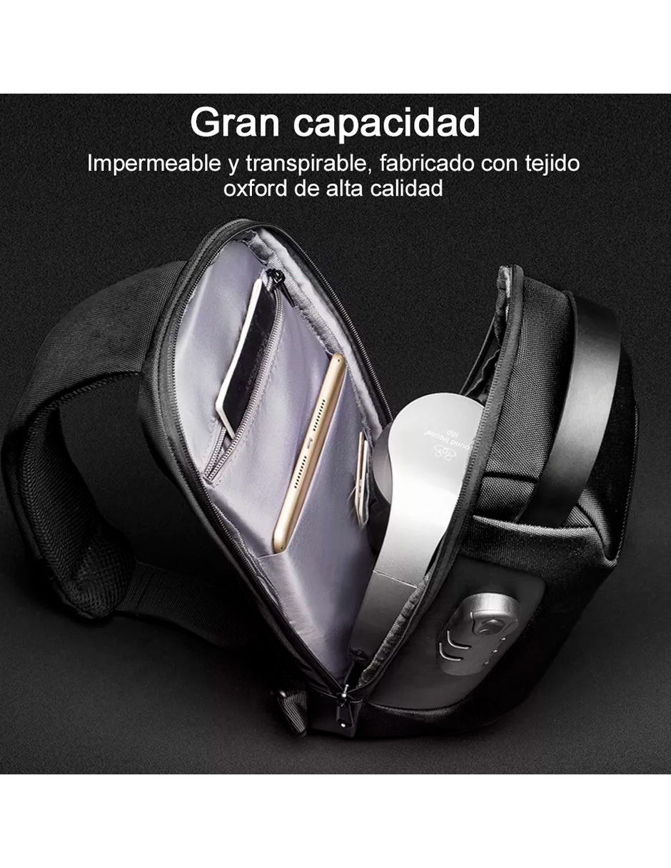 Foto 7 pulgar | Mochila Petukita Box Hts Pechera Con Puerto Para Usb Para Motocicleta