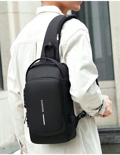 Foto 8 | Mochila Petukita Box Crossbody Multifuncional Pechera Con Usb