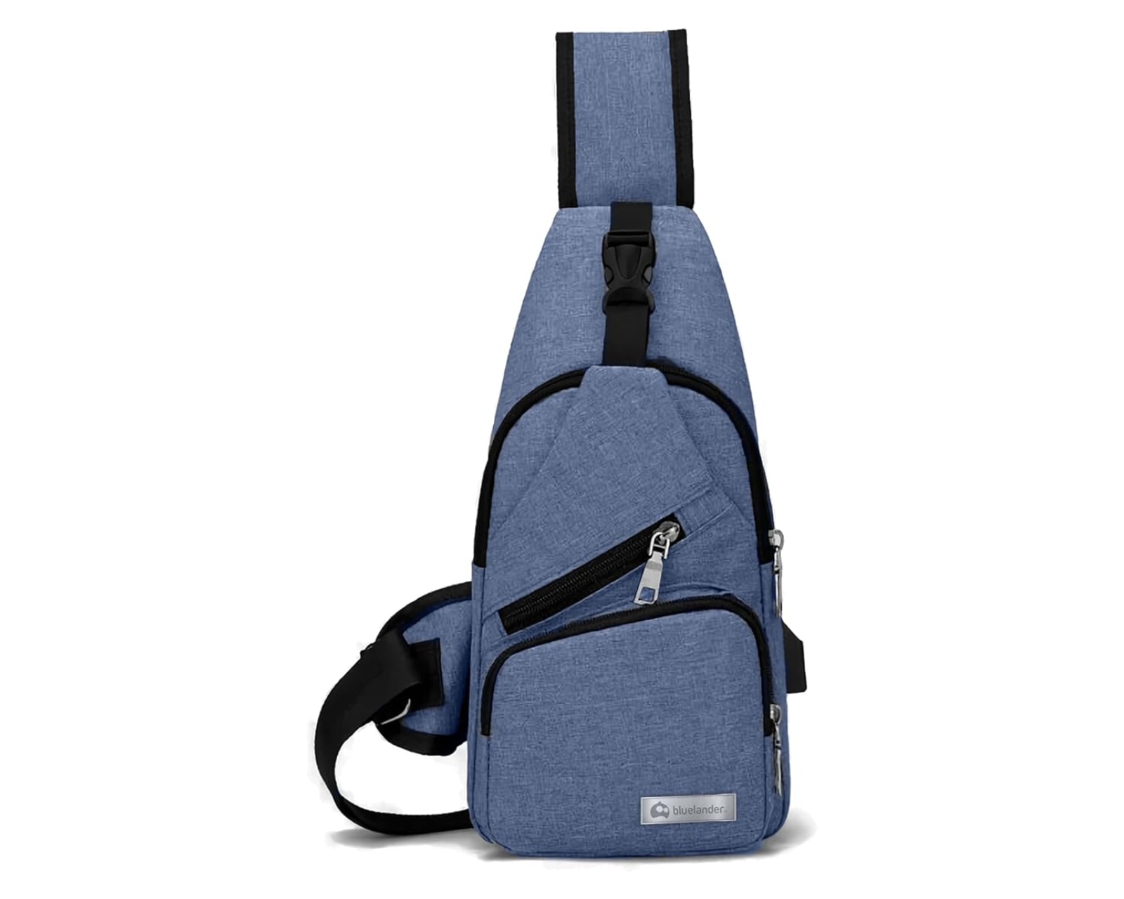 Foto 1 | Mochila Cruzada  Bluelander Antirrobo Color Azul Impermeable