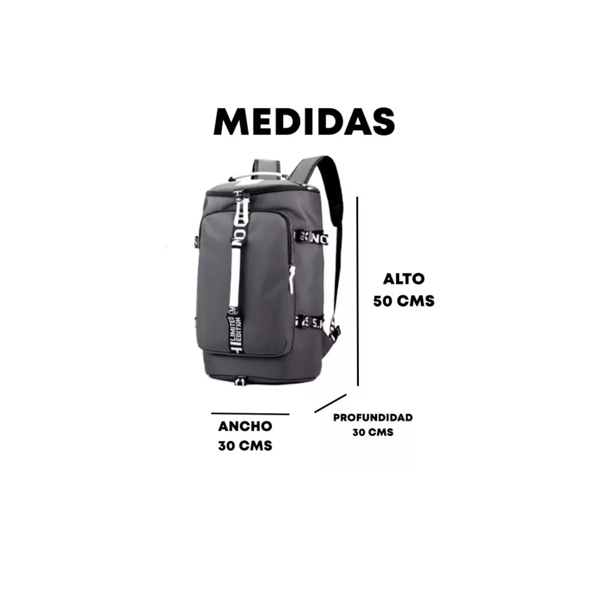 Foto 4 pulgar | Mochila de Viaje Eo Safe Imports Esi8064 Gris