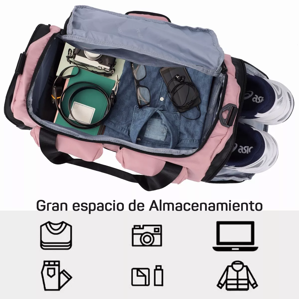 Foto 2 | Maleta Deportiva Eo Safe Imports ESI-8391 Rosa