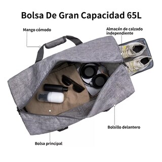 Foto 2 | Maleta Deportiva Plegable Retráctil Eo Safe Imports Esi-8397 Gris