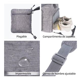Foto 3 | Maleta Deportiva Plegable Retráctil Eo Safe Imports Esi-8397 Gris