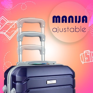 Foto 5 | Maleta de Viaje Etco Travel con Ruedas de 18" color Azul