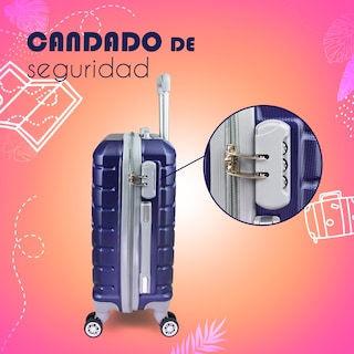 Foto 7 | Maleta de Viaje Etco Travel con Ruedas de 18" color Azul