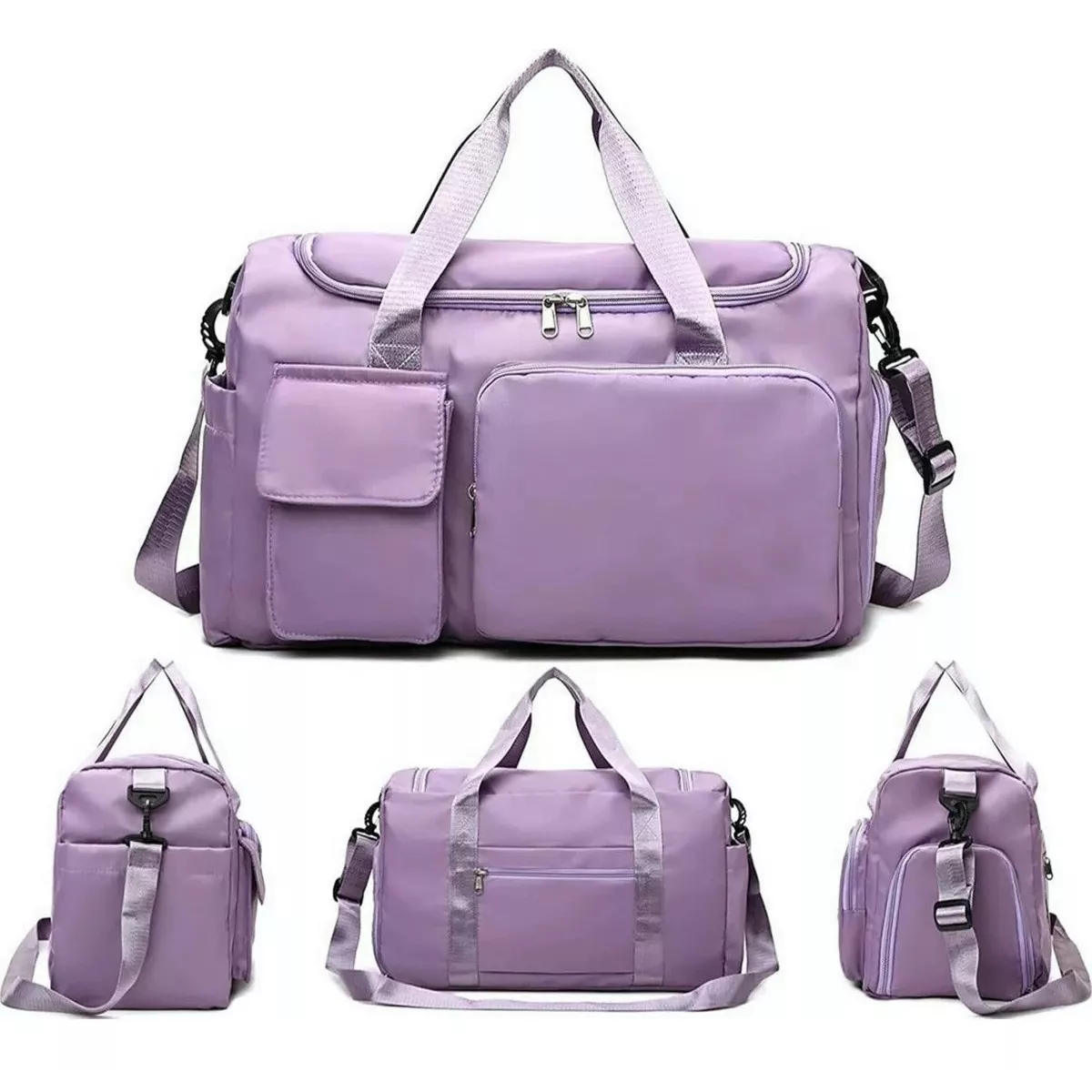 Foto 2 | Maleta Gym Deportiva Bolsa Mujer Viaje Mochila Eo Safe Imports Esi-9984 Purpura