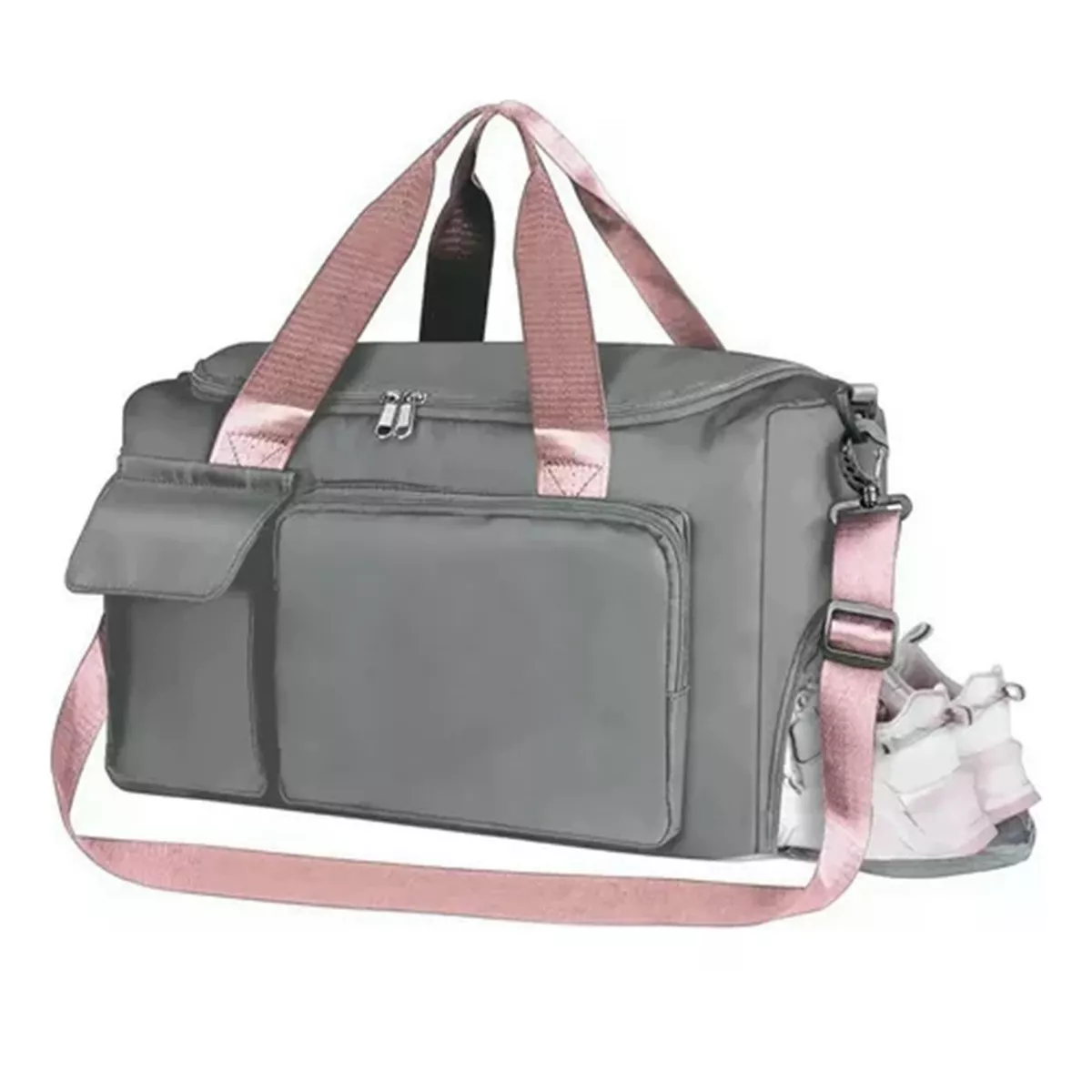 Foto 2 pulgar | Maleta Gym Deportiva Bolsa Mujer Viaje Mochila Eo Safe Imports Esi-9983 Gris